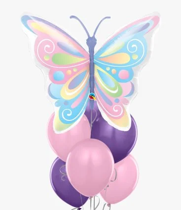 Beautiful Butterfly Pink & Purple Balloon Bundle