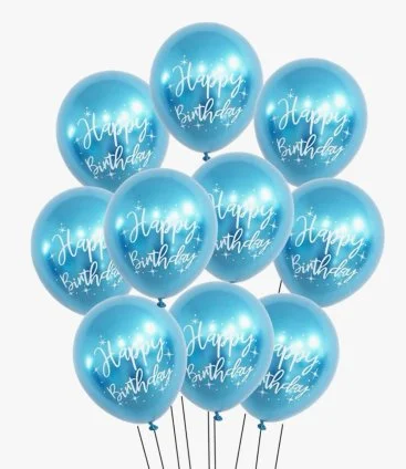 Blue Birthday Balloons