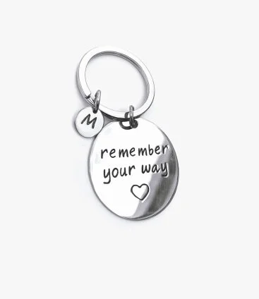Customized Keychain With Charm Letter by Tamz