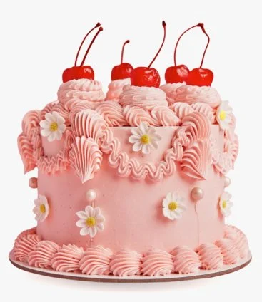 Daisy & Cherry Retro Cake by Cake Social