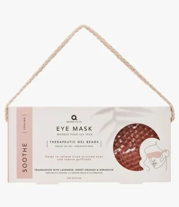 Essentials Gel Cooling Eye Mask - Pink by Aroma Home