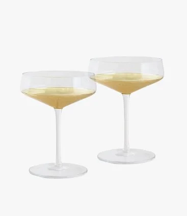 Estelle Crystal Coupe Set of 2 by Cristina Re
