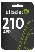 Etisalat Mobile Recharge Card - AED 210