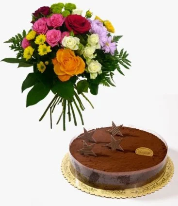 Chocolate Mousse & Flowers Bundle by Chez Hilda