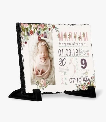 Flowers And Figs Baby Informations Souvenir Small