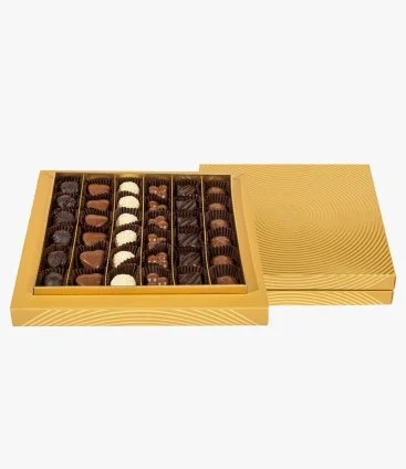 Gold Box with Special Chocolate & Truffle Mix 36pcs by Kahve Dunyasi