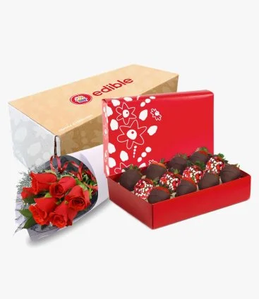 Heart Berries and Flowers Box by Edible Arrangements