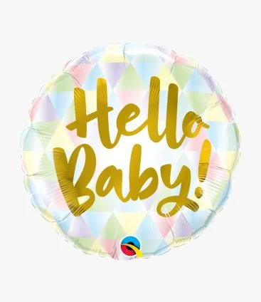 Hello Baby! Round Foil Balloon