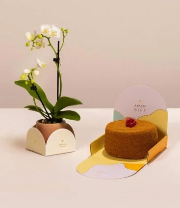 Honey Cake and Orchid Set by Ashjar