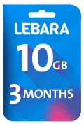 Lebara Data Recharge Voucher - 10 GB for 3 Months