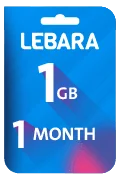 Lebara Data Recharge Voucher - 1 GB for 1 Month