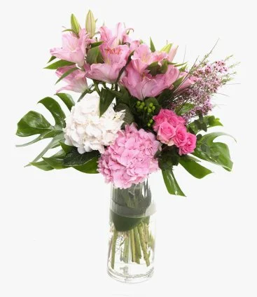 Luxurious Mix Pink Flower Arrangement