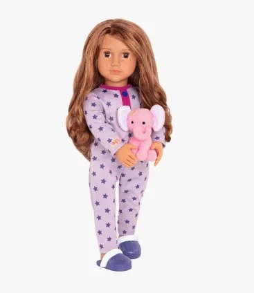 Maria Doll with Onesie & Elephant Plush Toy by Our Generation
