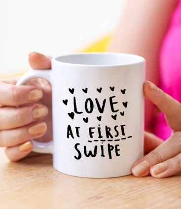 Love At First Swipe Online Dating Coffee Mug