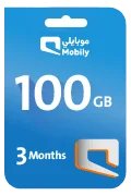 Mobily Data Recharge Card - 100 GB for 3 Month