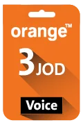 Orange Voice Recharge Card - JOD 3