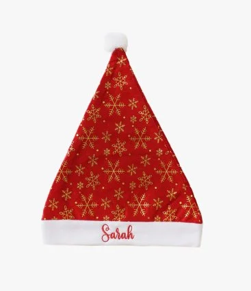 Personalised Printed Santa Hat by Lumiere Co