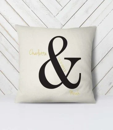 Personalized Ampersand Cushion 
