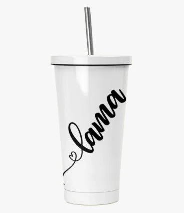 Stainless Steel Cold Drinks Mug With Customized Name 