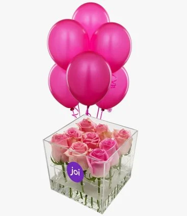 Pink Roses & Balloons Bundle