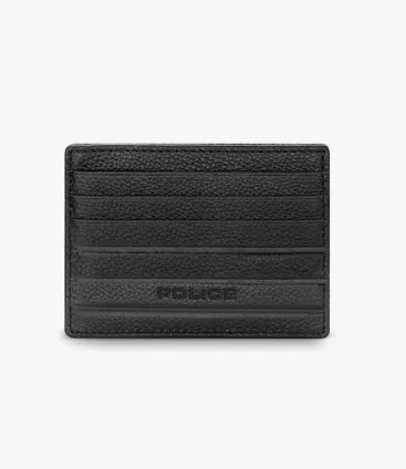 Police Leather Credit Card Case for Men
