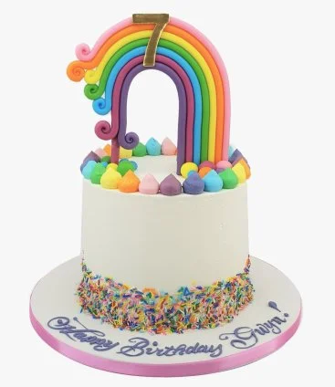 Rainbow Sprinkle Cake by Cake Social