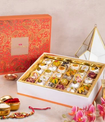 Rakhi Special 30 pcs Premium Sweets Gift Box 1 by My Govinda's