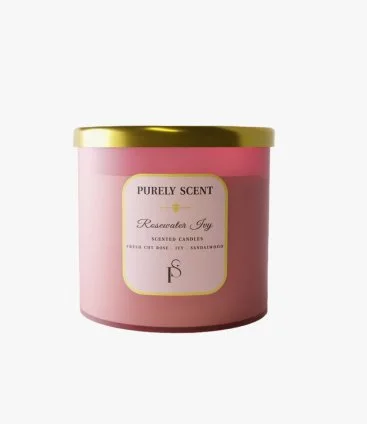 Rosewater Ivy Scented Candle by Purely Scent