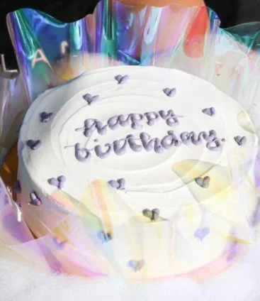 Simple Elegant Birthday Cake by Celebrating Life Bakery