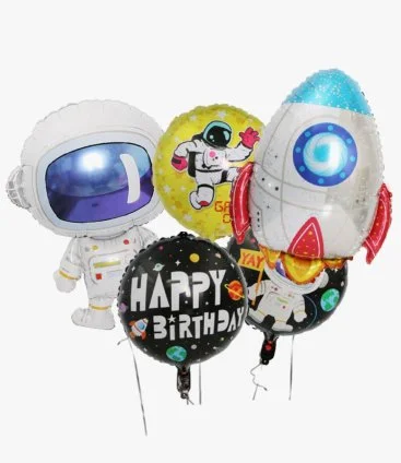 مجموعة بالون عيد ميلاد فضائية