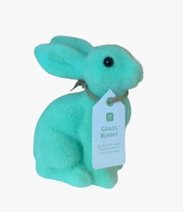 Spring Bunny Sage Green Grass Bunny Decoration by Talking Tables