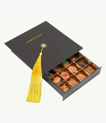 Square Cap Chocolate Box by Forrey & Galland - 16 pcs