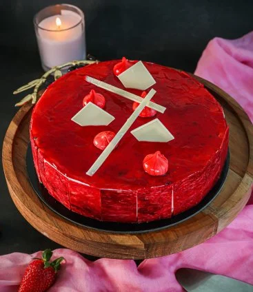 Strawberry Cheese Cake By Celebrating Life Bakery