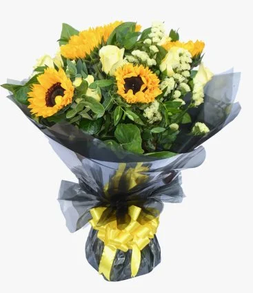 Sunflowers & Roses Bouquet