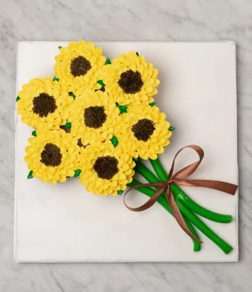 Sunflower Cupcakes Bouquet by Cake Social