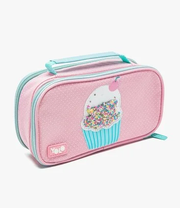 Yolo Suitcase Pencil Case - Cupcake