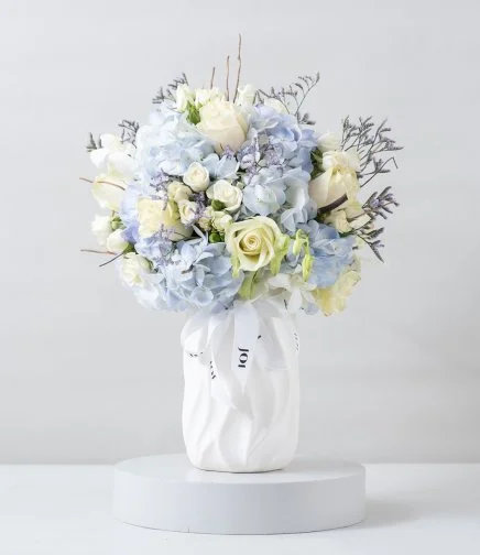 Azure Garden Flower Arrangement