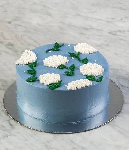 Hydrangea Blue Cute Cake By Joi Gifts