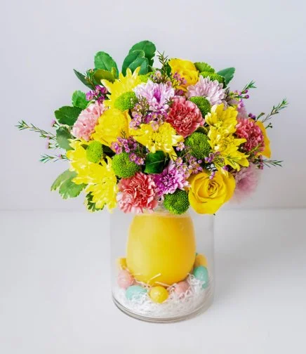 Spring Bouquet with Large Egg by NJD