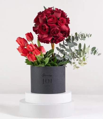 Triple Red Flower Arrangement