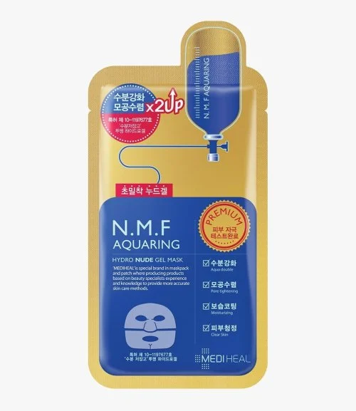 Mediheal N.M.F Aquaring Nude Gel Mask Pack of 10 masks 