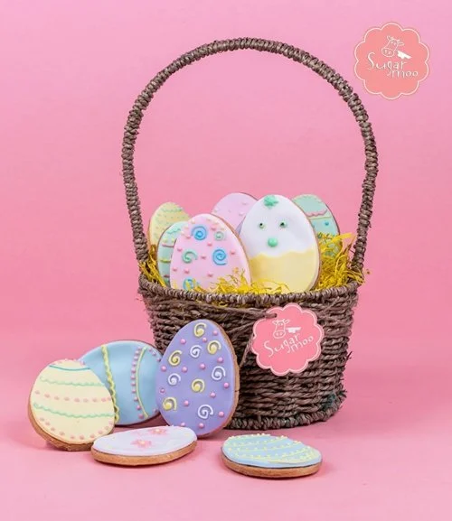 Easter Egg Cookie Basket by Sugarmoo 