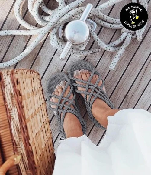 JC Grey Sandals by Nomadic State of Mind 