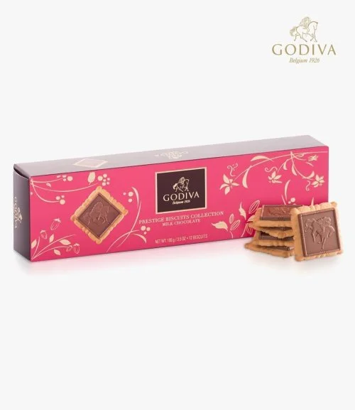 Milk Chocolate Biscuits by Godiva 12 PCS