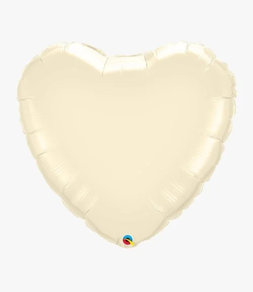 Ivory Heart Balloon