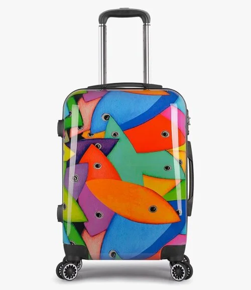 حقيبة سفر ترولي فرتيليتي فيش متوسطة مقاس 24 بوصة من بيج ديزاين 