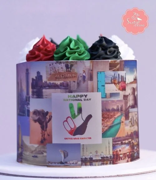 Happy UAE Photo Album Cake by Sugarmoo 