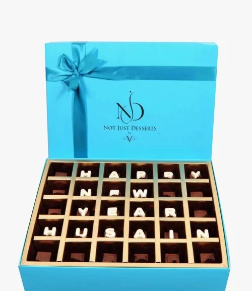 صندوق شوكولاتة عام جديد سعيد من NJD 