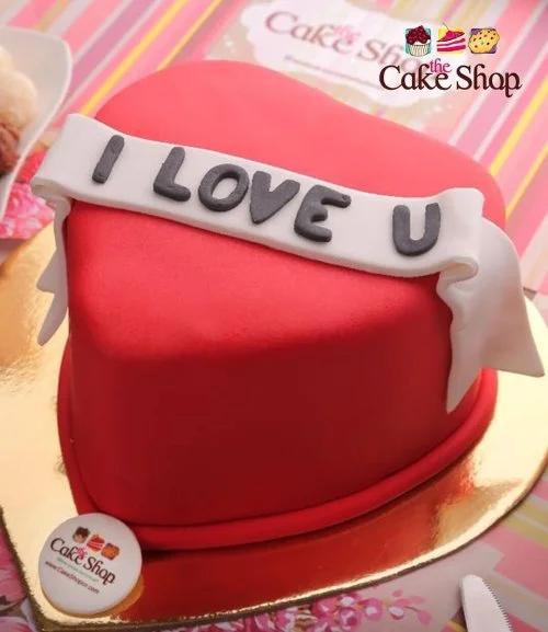 Valentine's Day Red Heart Cake by The Cake Shop in Amman | Joi Gifts