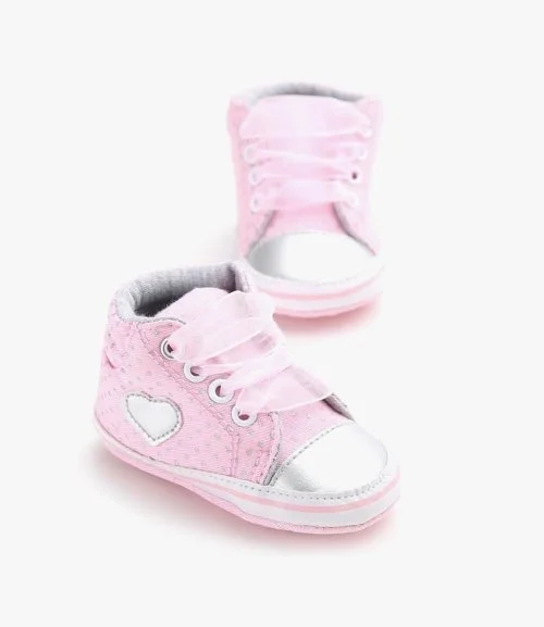 Pink Love Baby Shoes by Fofinha 